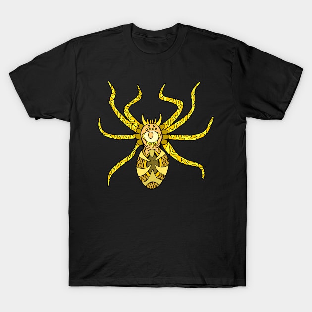 Golden Spider T-Shirt by TheNetherNoose